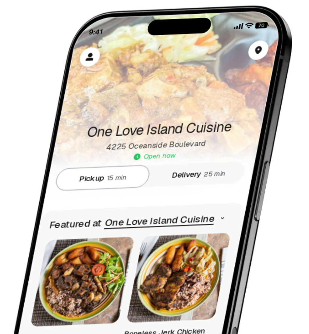 One Love Island Cuisine app preview