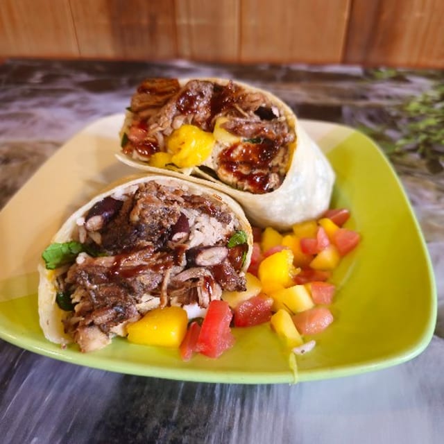 Jerk Beef Wrap.