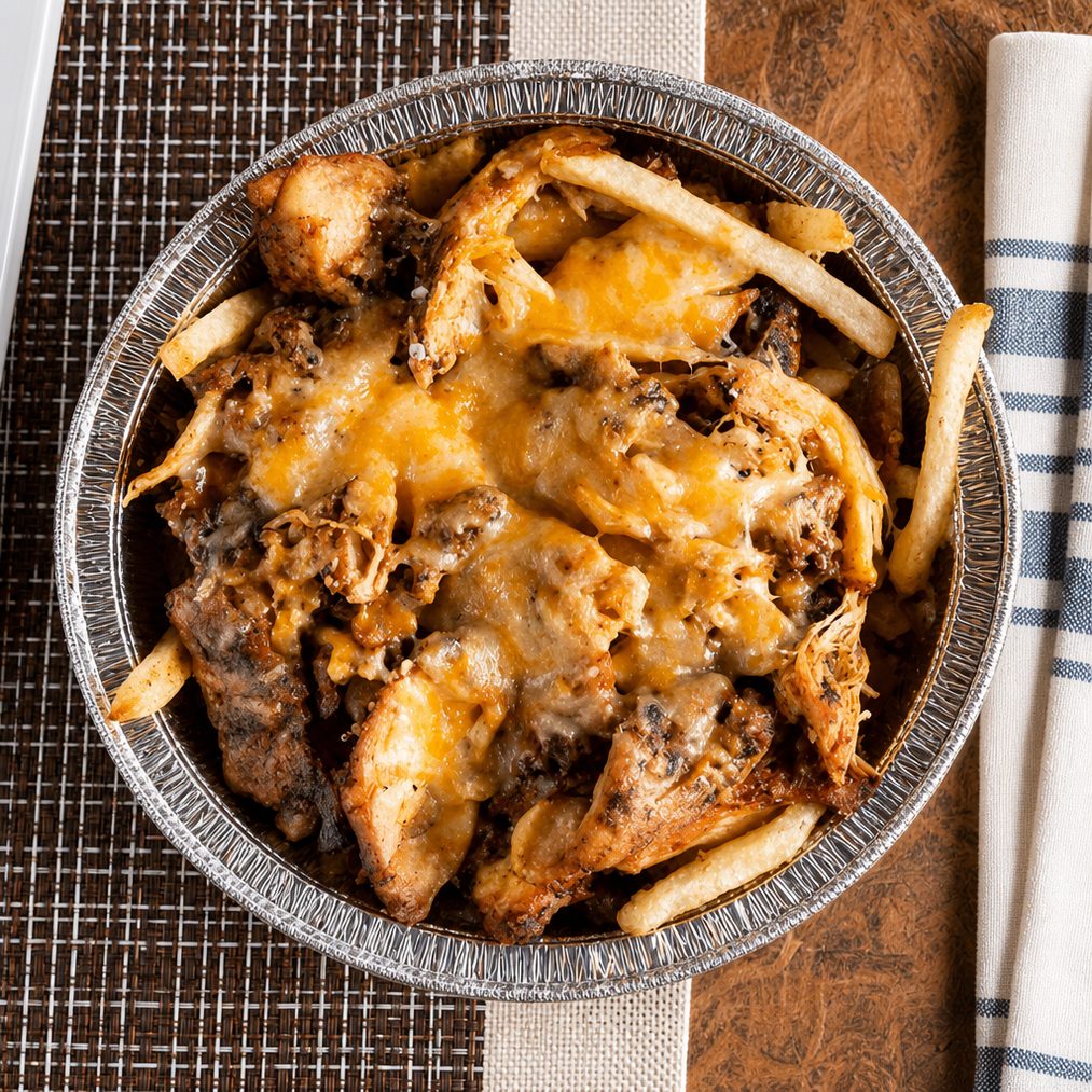 Jerk Chicken Cheese Fries.