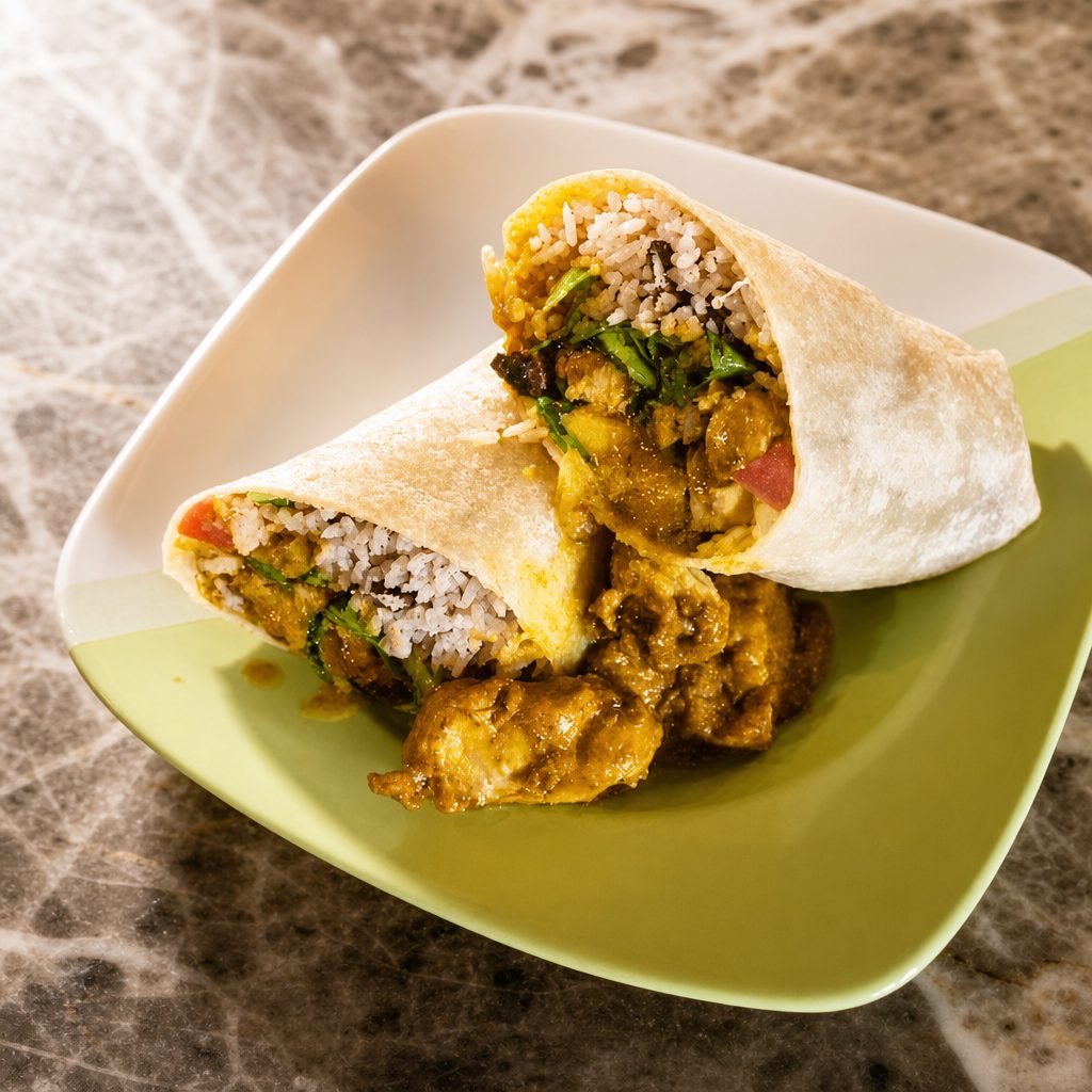Curry Chicken Wrap.